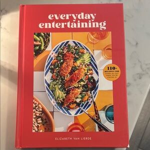Everyday Entertaining Cookbook by - Red Cover